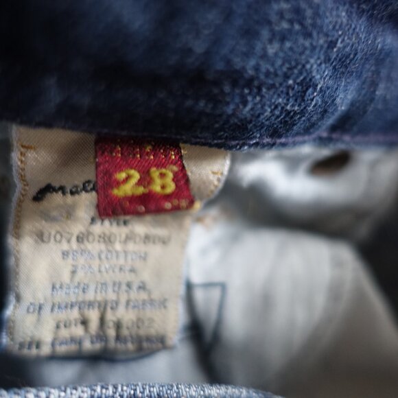 Seven 7 for all mankind low-rise flare medium wash jeans size 28 - Picture 10 of 14